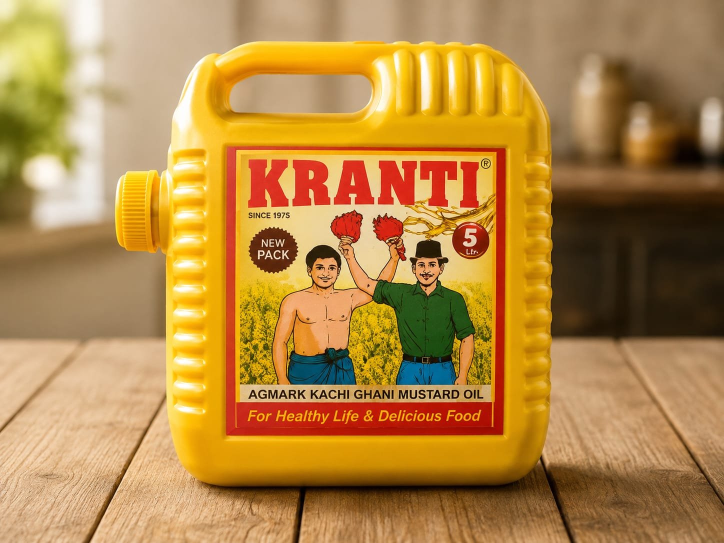 Kranti Agmark Kachi Ghani Mustard Oil 5Ltr