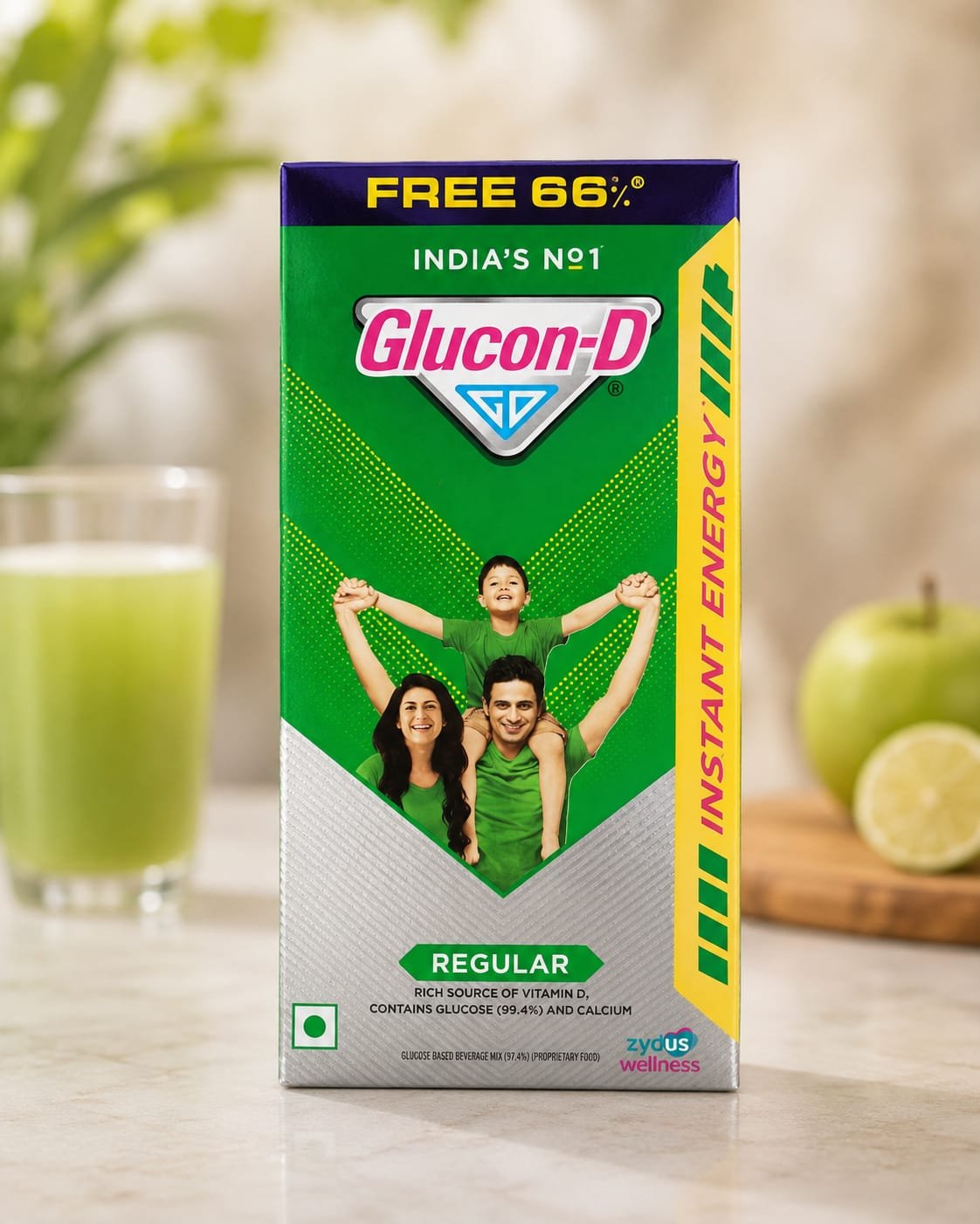 Glucon D Regular 75 Gm + Free 50 g