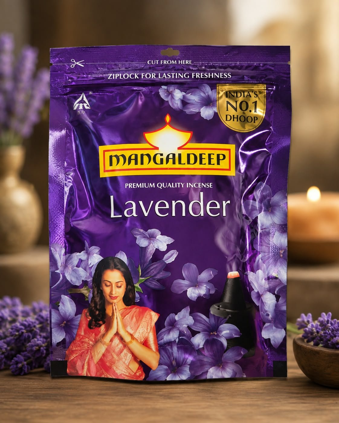 Mangaldeep Lavender Kachaa Dhoop