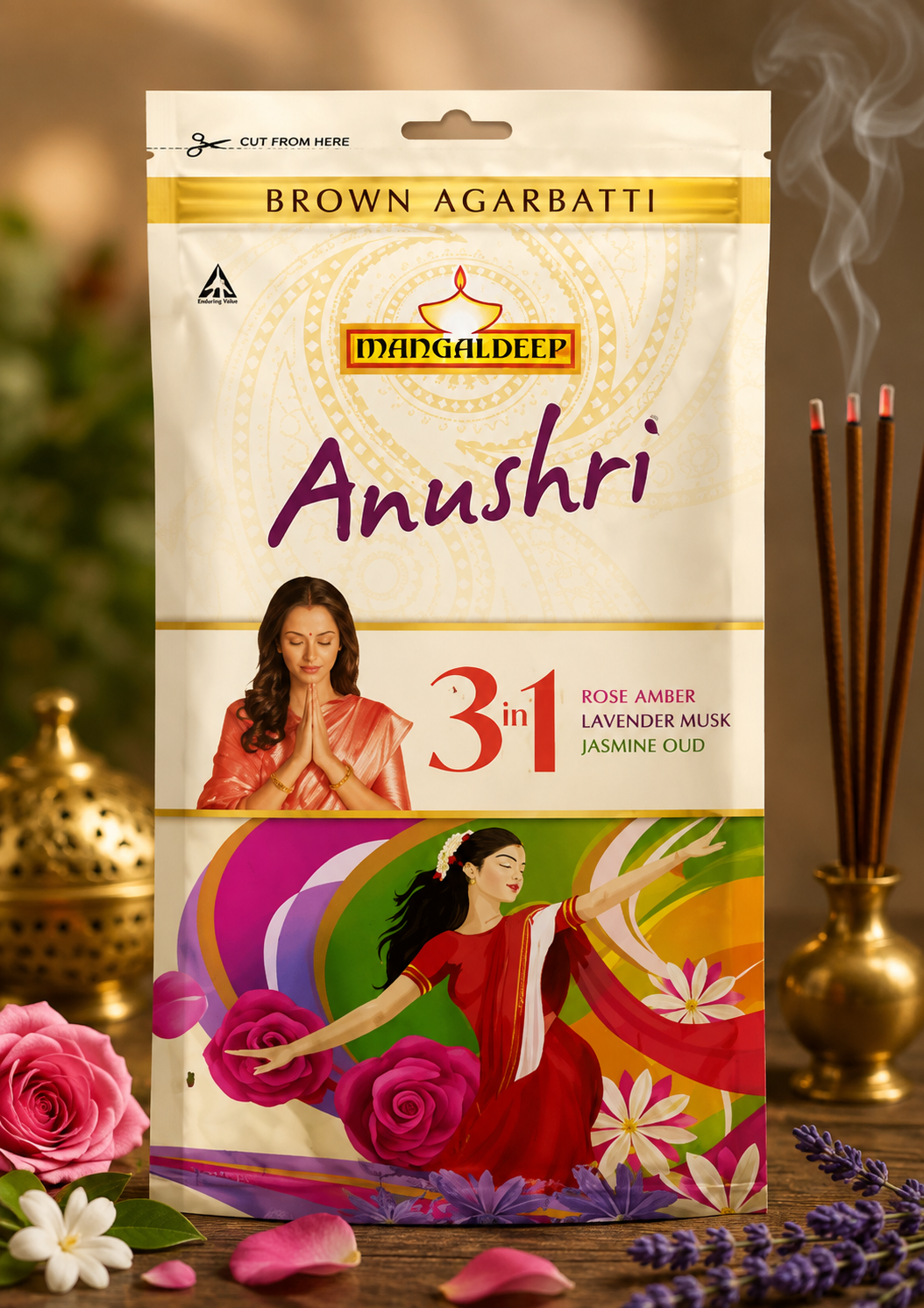 Mangaldeep Anushri Agarbatti 130 g
