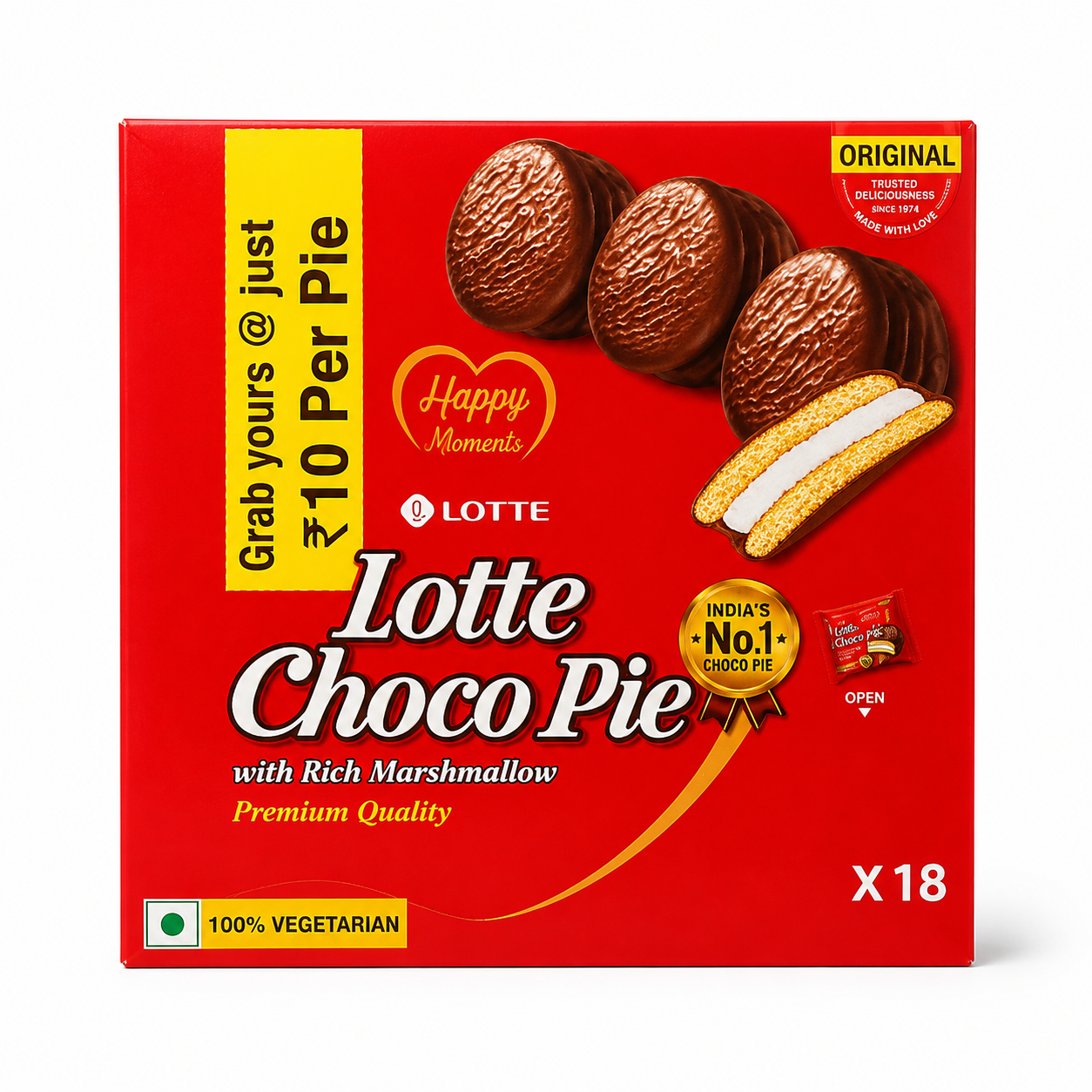 Lotte choco pie (veg) 23 g